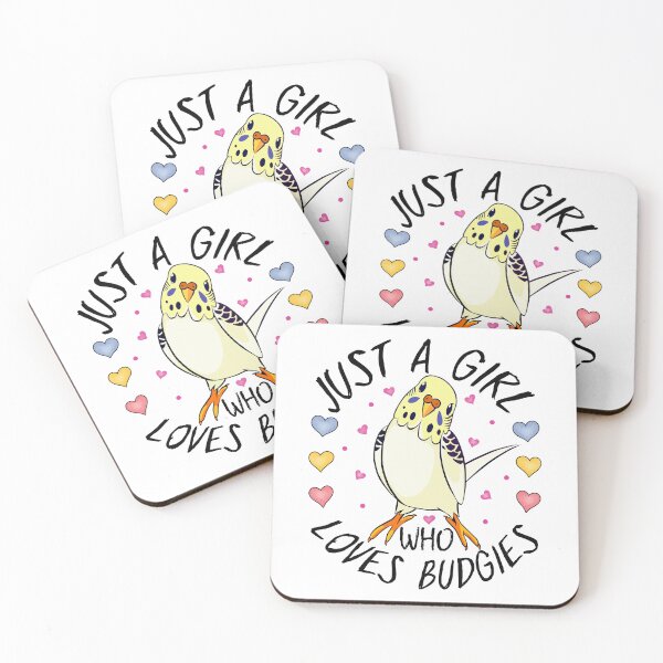 Item preview, Just a Girl Who Loves Budgies , Yellow Budgie designed and sold by MoSaid.