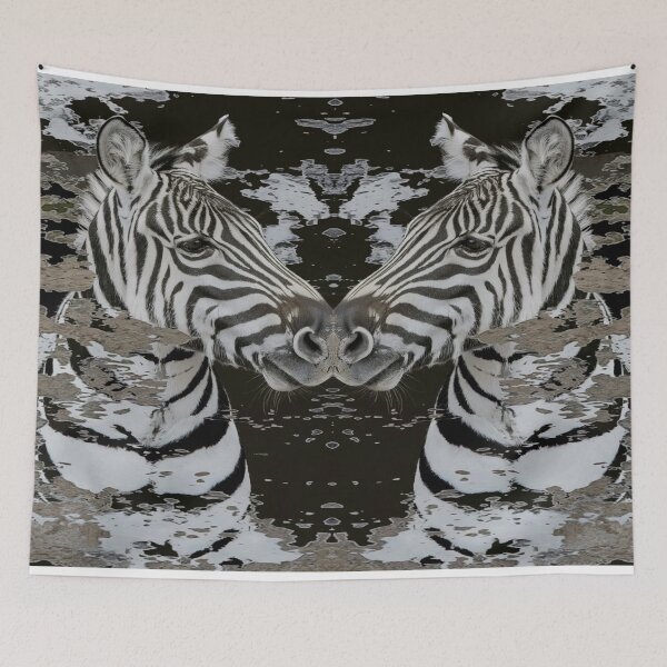 Item preview, zebra illusion designed and sold by PricklyPeanut.