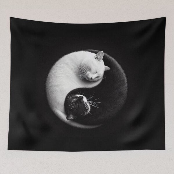 Item preview, Cat Yin Yang 5 designed and sold by Sybille-Yates.