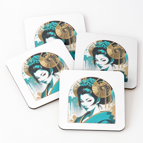 Item preview, Artistic Geisha Portrait designed and sold by Mechanical-Artt.