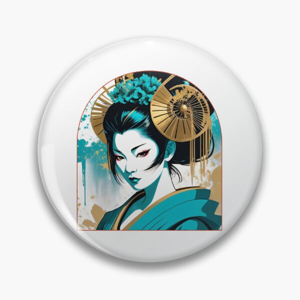 Item preview, Artistic Geisha Portrait designed and sold by Mechanical-Artt.