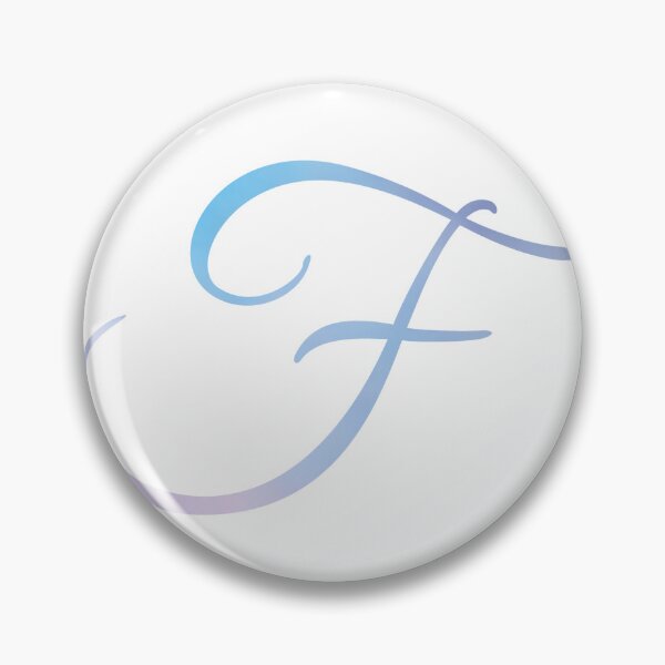 Item preview, F letter in pastel watercolor sticker designed and sold by AmyJStickers.