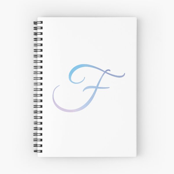 Item preview, F letter in pastel watercolor sticker designed and sold by AmyJStickers.