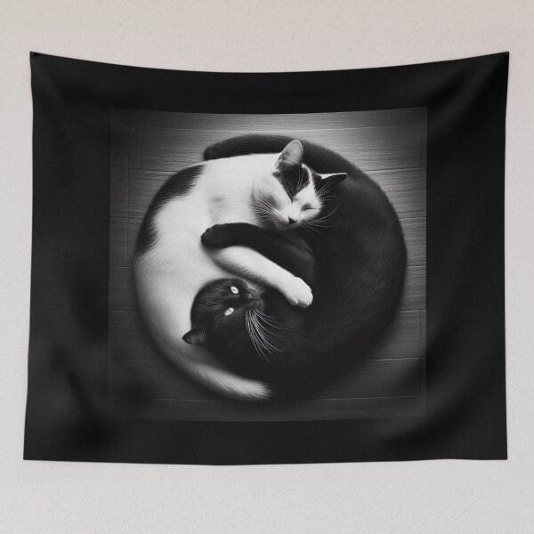 Item preview, Cat Yin Yang 6 designed and sold by Sybille-Yates.