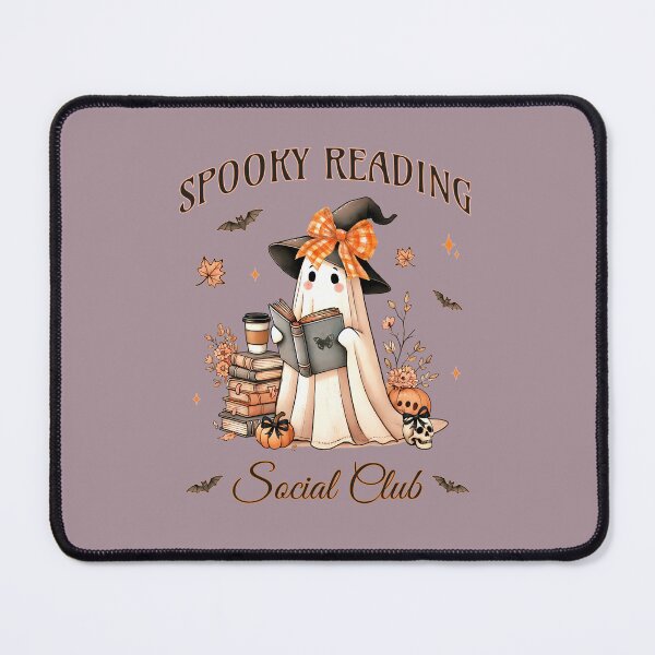 Item preview, Spooky Reading Social Club - Coquette Aesthetic Halloween designed and sold by CozyLightsStore.