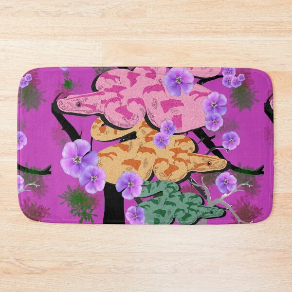 Item preview, Three colourful snakes with flowers designed and sold by LynseysArtShop.