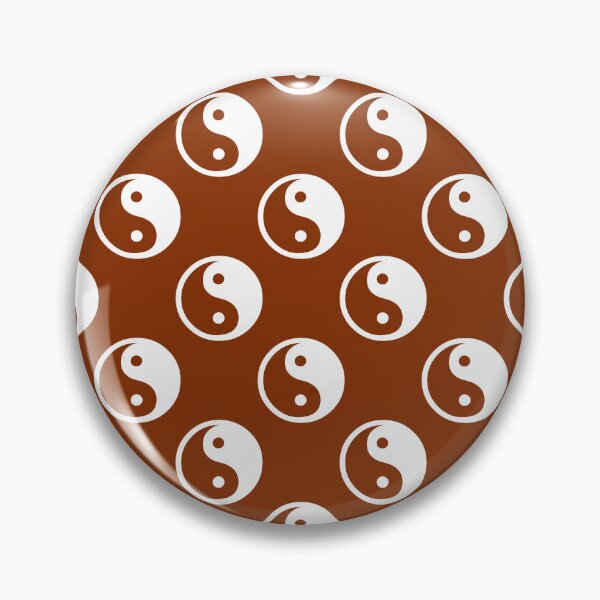 Artikelvorschau, Braun Weiß Yinyang entworfen und verkauft von PatternTitan.