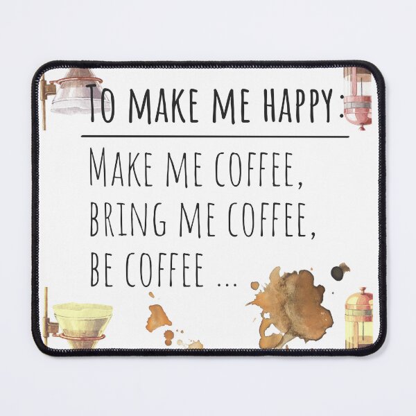 Item preview, Funny design for Coffee fanatics, happiness through coffee designed and sold by PixelPizzazz.