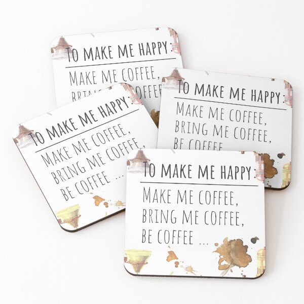 Item preview, Funny design for Coffee fanatics, happiness through coffee designed and sold by PixelPizzazz.