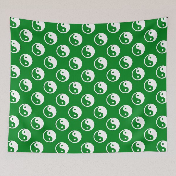 Item preview, Verde Blanco Yinyang designed and sold by PatternTitan.