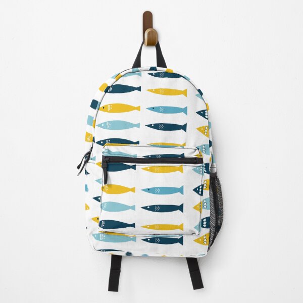 Item preview, Fun pattern of colorful sardines designed and sold by ElizabethCoelho.