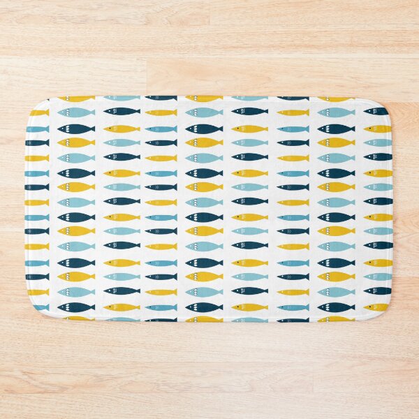 Item preview, Fun pattern of colorful sardines designed and sold by ElizabethCoelho.