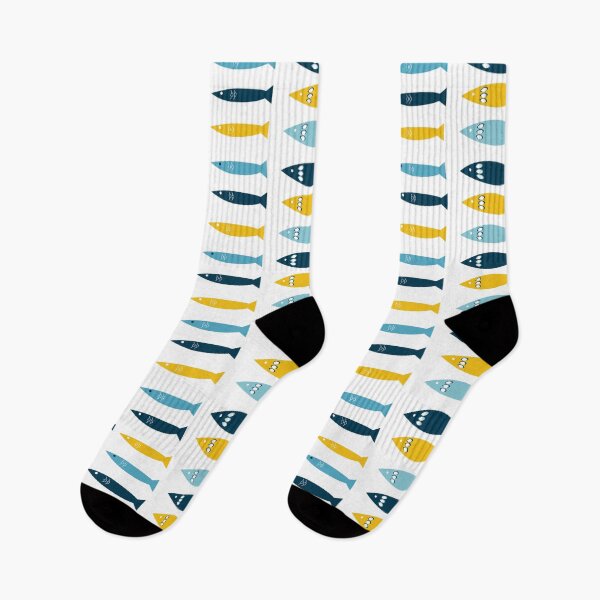 Item preview, Fun pattern of colorful sardines designed and sold by ElizabethCoelho.