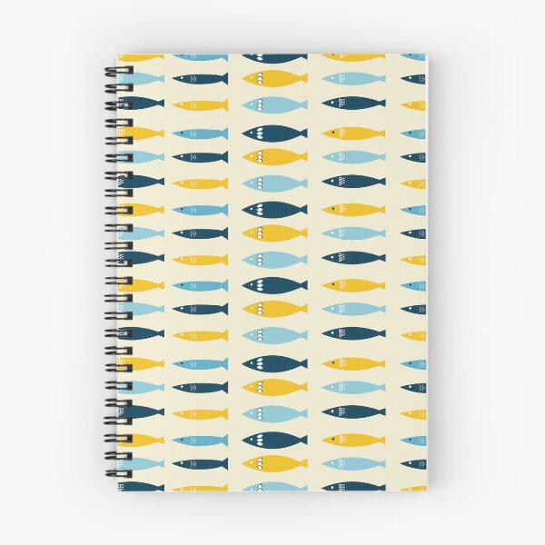 Item preview, Fun beige sardines pattern designed and sold by ElizabethCoelho.