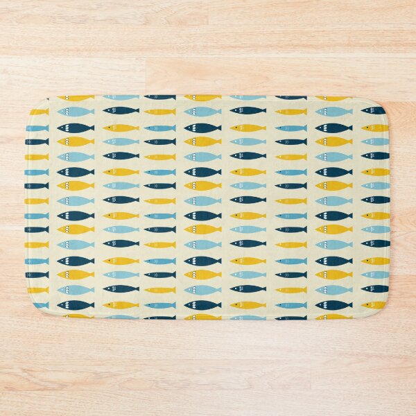 Item preview, Fun beige sardines pattern  designed and sold by ElizabethCoelho.