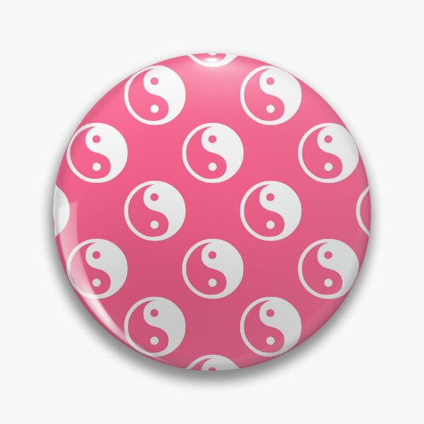 Artikelvorschau, Rosa weißes Yinyang entworfen und verkauft von PatternTitan.