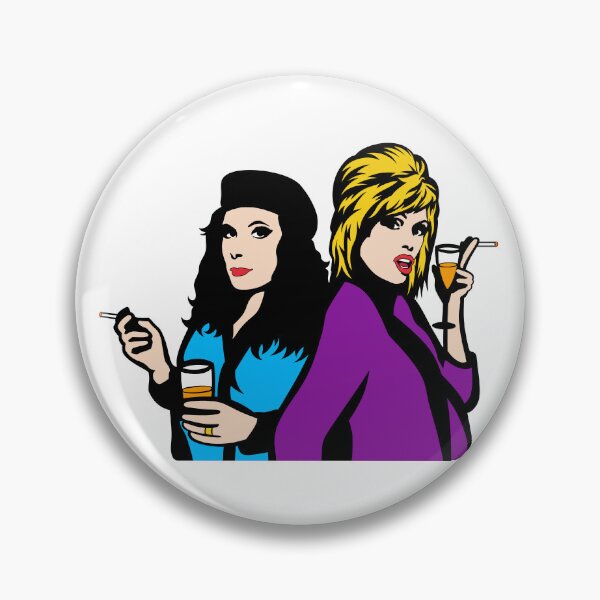 Item preview, Patsy Stone and Edina Monsoon Pop Art Drawing designed and sold by Henrylizarraga.