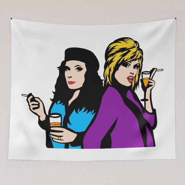 Item preview, Patsy Stone and Edina Monsoon Pop Art Drawing designed and sold by Henrylizarraga.