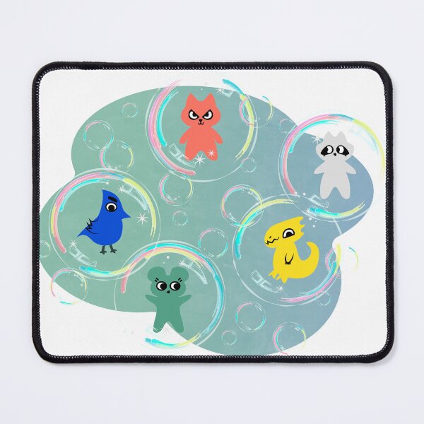 Item preview, Woodland pets in bubbles designed and sold by MeepleCats.