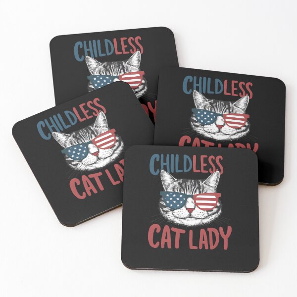 Item preview, Childless Cat Lady 2024 Kamala Harris designed and sold by TahfahTk.