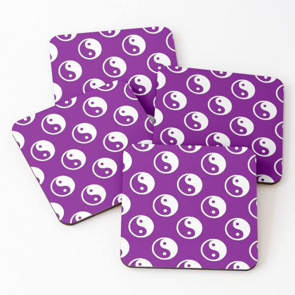 Item preview, Púrpura Blanco Yinyang designed and sold by PatternTitan.