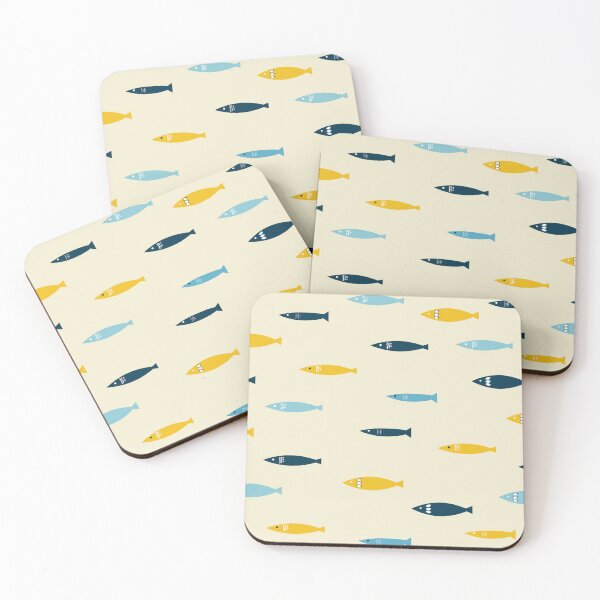Item preview, Funny sardines pattern designed and sold by ElizabethCoelho.