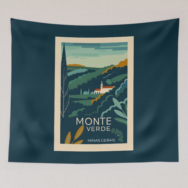 Item preview, A Vintage Travel Illustration of Monte Verde - Minas Gerais - Brazil  designed and sold by GoodOldVintage.