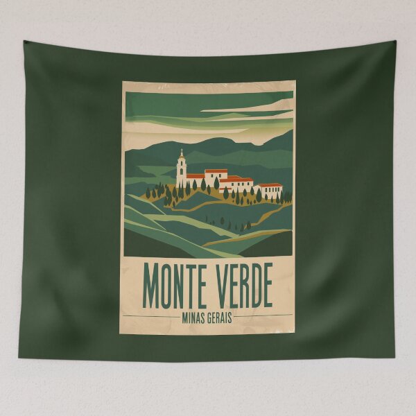 Item preview, A Vintage Travel Illustration of Monte Verde - Minas Gerais - Brazil  designed and sold by GoodOldVintage.