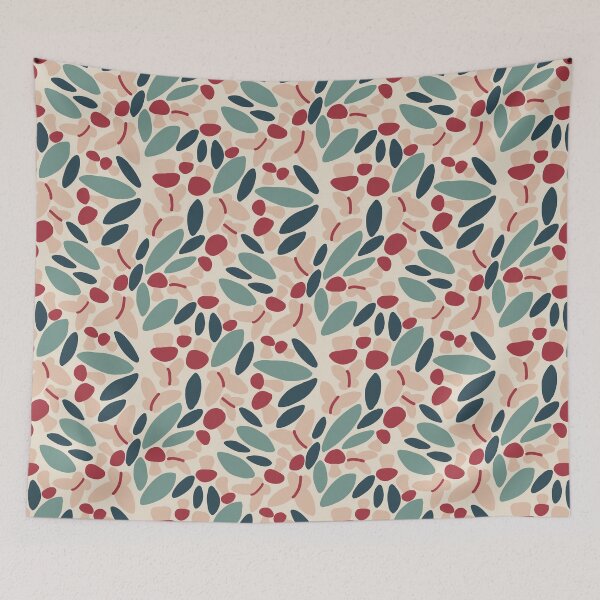 Item preview, Woodland wildlife simple scene pattern designed and sold by AmyJStickers.