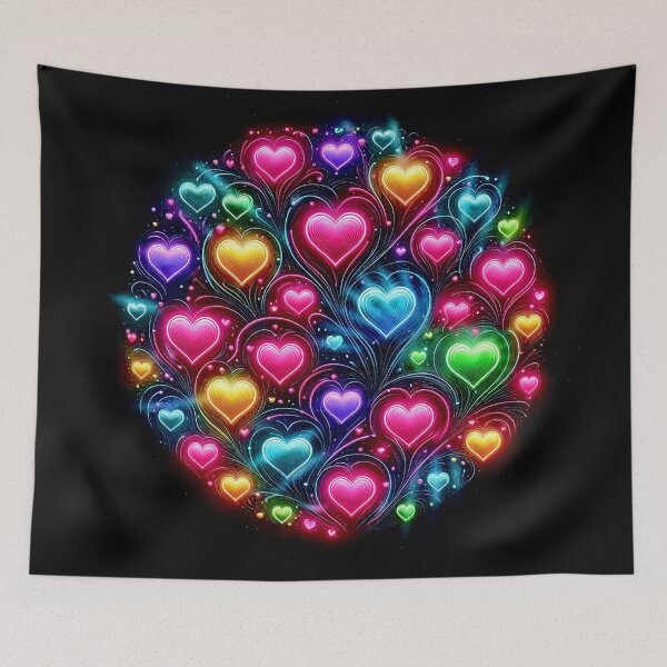 Item preview, Colorful hearts designed and sold by sinemsworld1.