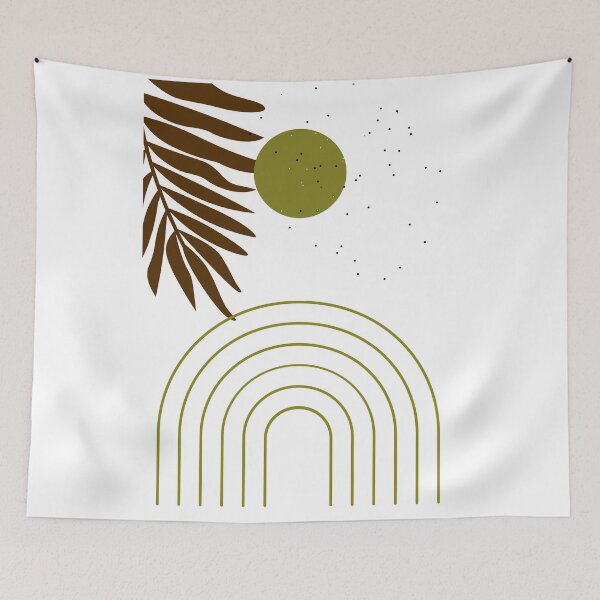 Item preview, "Boho Moonlit Night - Abstract Geometric Art" designed and sold by El-kaeed.
