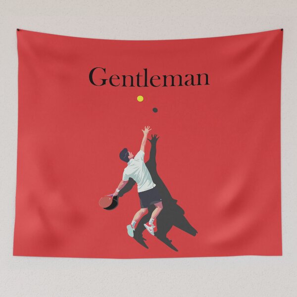 Item preview, ennis Gentleman Vintage Art - Tennis Player Illustration designed and sold by -DEEWOLF-.