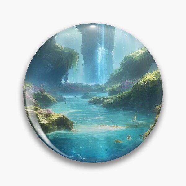 Item preview, Serenity of the Hidden Lake designed and sold by ArtfullMinds.