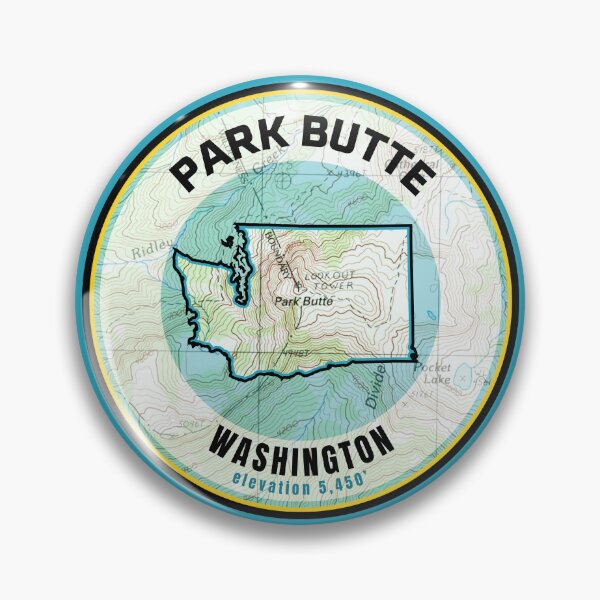 Item preview, Washington Souvenir Map - Park Butte designed and sold by Willz Designz.