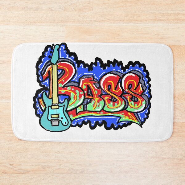 Item preview, bass, guitar, music, festival, gig, indie, retro, supercool,  designed and sold by LowEndGraphics.