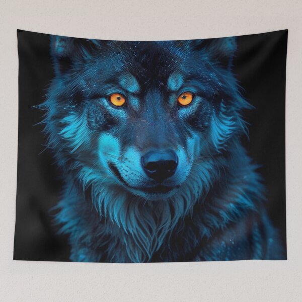 Item preview, Eyes of the Midnight Wolf designed and sold by ArtfullMinds.