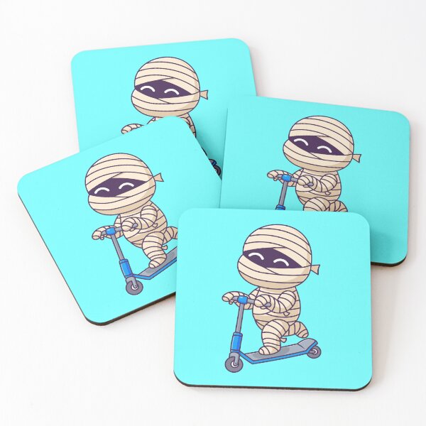 Item preview, Cute Mummy Playing Scooter Cartoon Vector Icon Illustration designed and sold by hjian8219.