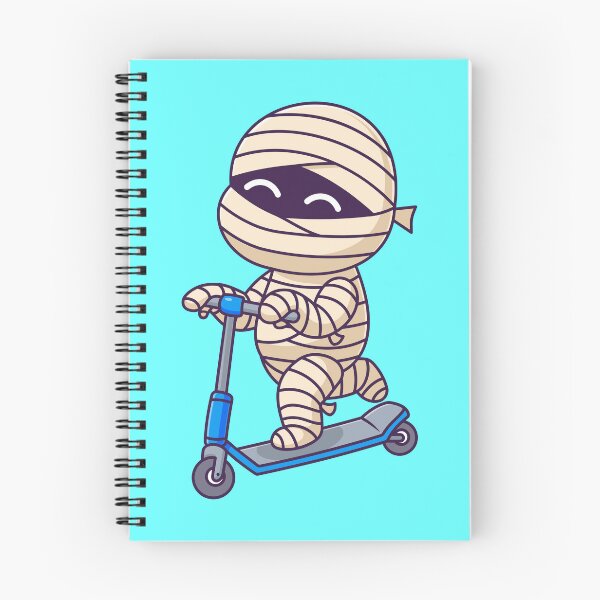 Item preview, Cute Mummy Playing Scooter Cartoon Vector Icon Illustration designed and sold by hjian8219.