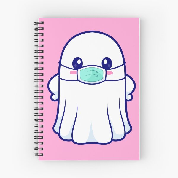 Item preview, Cute Ghost Wearing Medical Mask Cartoon Vector Icon Illustration designed and sold by hjian8219.