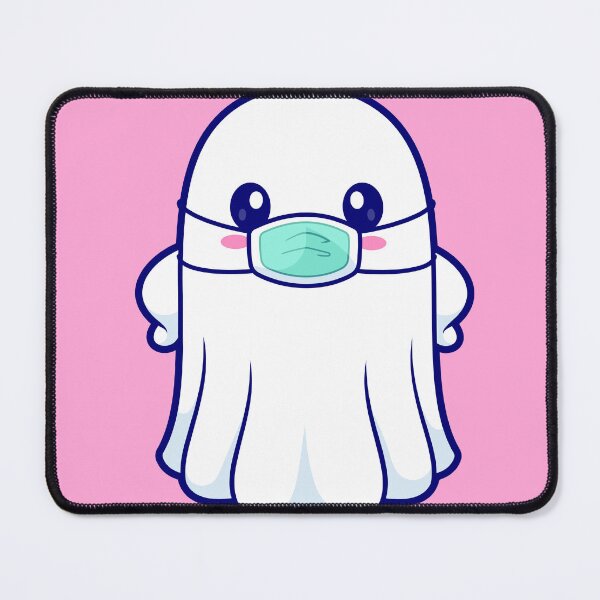 Item preview, Cute Ghost Wearing Medical Mask Cartoon Vector Icon Illustration designed and sold by hjian8219.