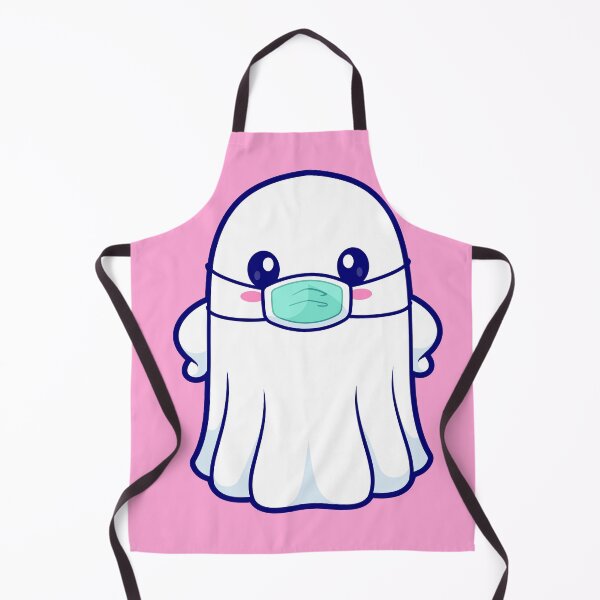 Item preview, Cute Ghost Wearing Medical Mask Cartoon Vector Icon Illustration designed and sold by hjian8219.
