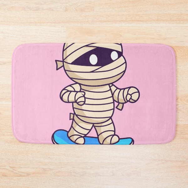 Item preview, Cute Mummy Playing Skateboard Cartoon Vector Icon Illustration designed and sold by hjian8219.