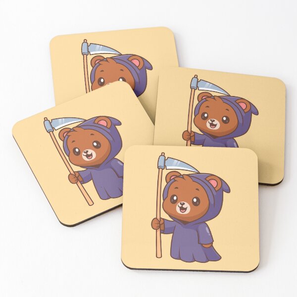Item preview,  Cute Bear Grim Reaper Cartoon Vector Icon Illustration designed and sold by hjian8219.