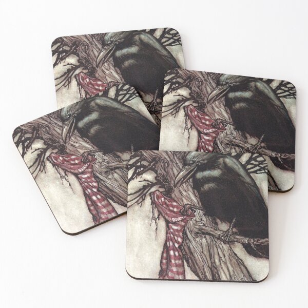 Item preview, Solomon filling Christmas stocking - Peter Pan in Kensington Gardens - Arthur Rackham designed and sold by forgottenbeauty.