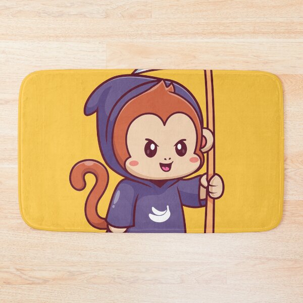 Item preview, Cute Monkey Grim Reaper Cartoon Vector Icon Illustration designed and sold by hjian8219.