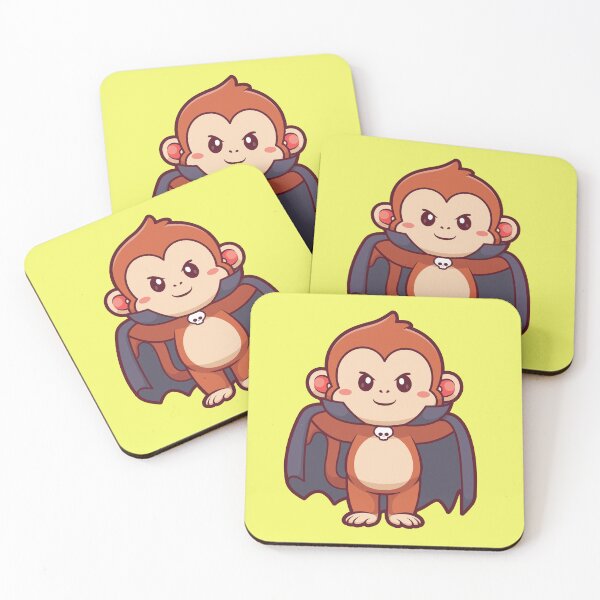 Item preview,  Cute Monkey Dracula Vampire Cartoon Vector Icon Illustration designed and sold by hjian8219.