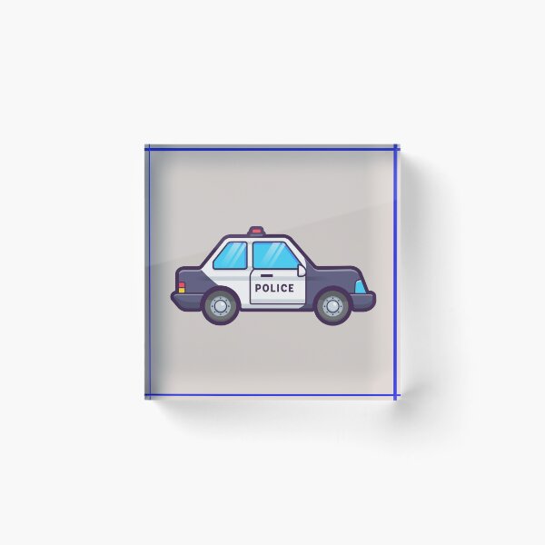 Item preview, Police Car Cartoon Vector Icon Illustration designed and sold by hjian8219.