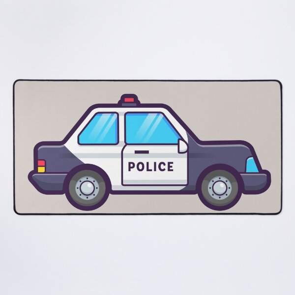Item preview, Police Car Cartoon Vector Icon Illustration designed and sold by hjian8219.