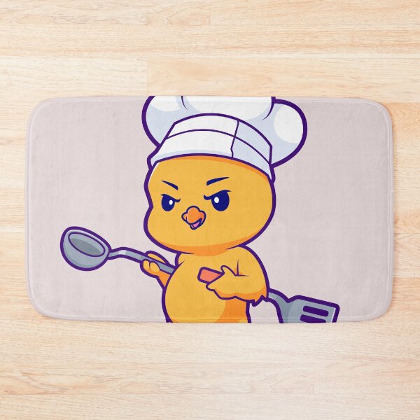 Item preview, Cute Chicken Chef Holding Spatula and Ladle Cartoon Vector Icon Illustration designed and sold by hjian8219.