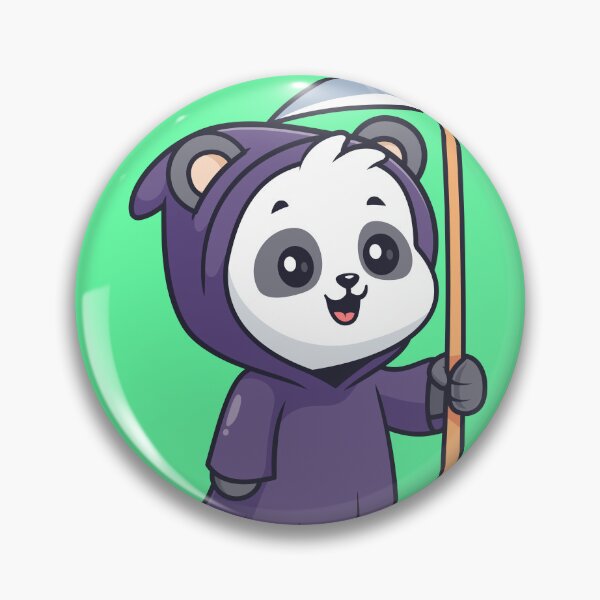 Item preview, Cute Polar Bear Grim Reaper Cartoon Vector Icon Illustration designed and sold by hjian8219.